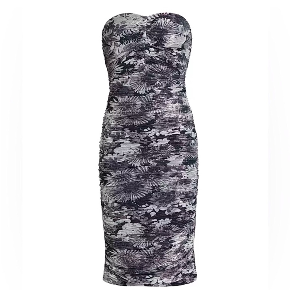 Ramy Brook Bonnie Ruched Floral Midi Dress - Picture 2 of 16